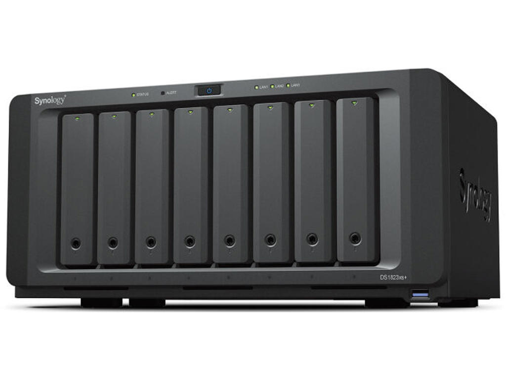 Synology DiskStation DS1823XS+ NAS & lagringsserver Tower Ryzen Embedded V1780B 8 GB DDR4 0 TB DiskStation Manager Sort