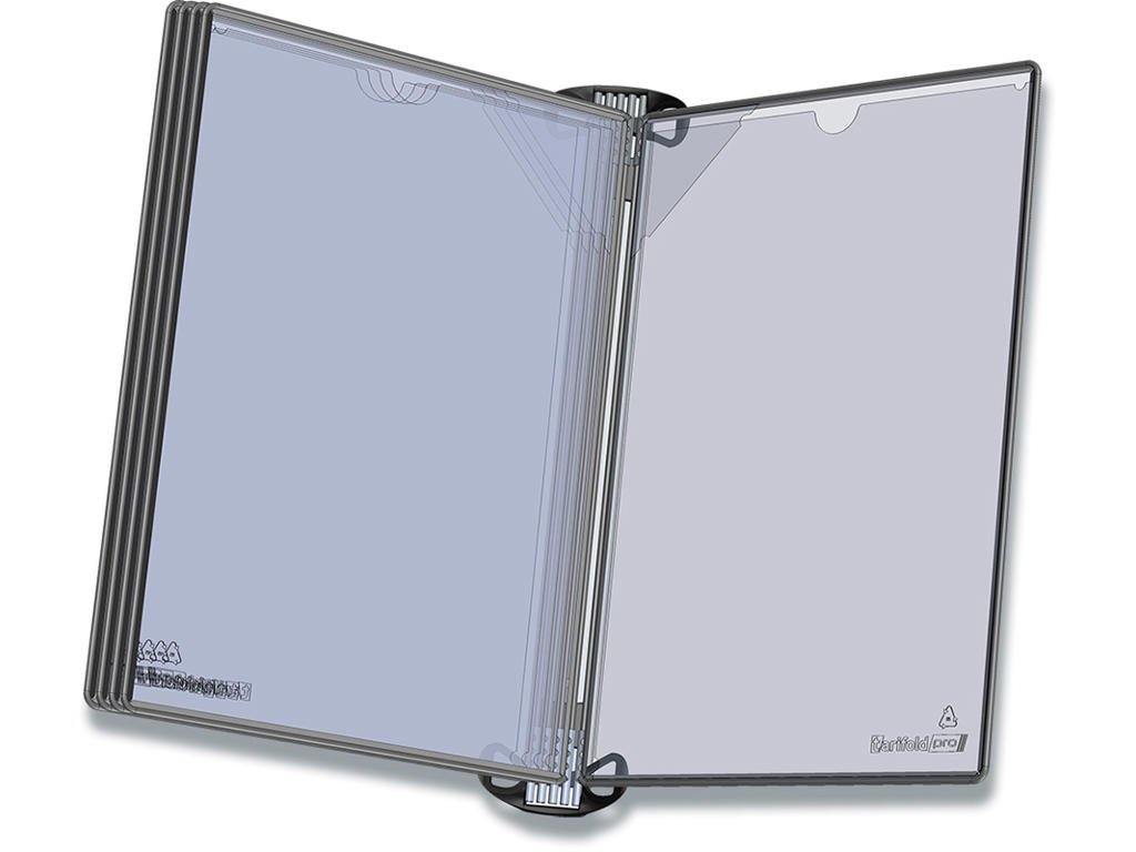 Registersystem, Vægmodel - magnetisk, Til 5 lommer (incl.), A4, Tarifold VEO Pro