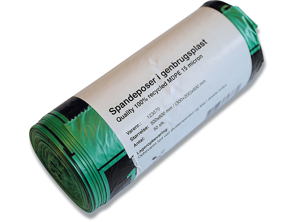 Affaldspose, 30 liter, 15 micron, Grøn, 15 ruller, 50 poser pr rulle, MultiLine Catersource