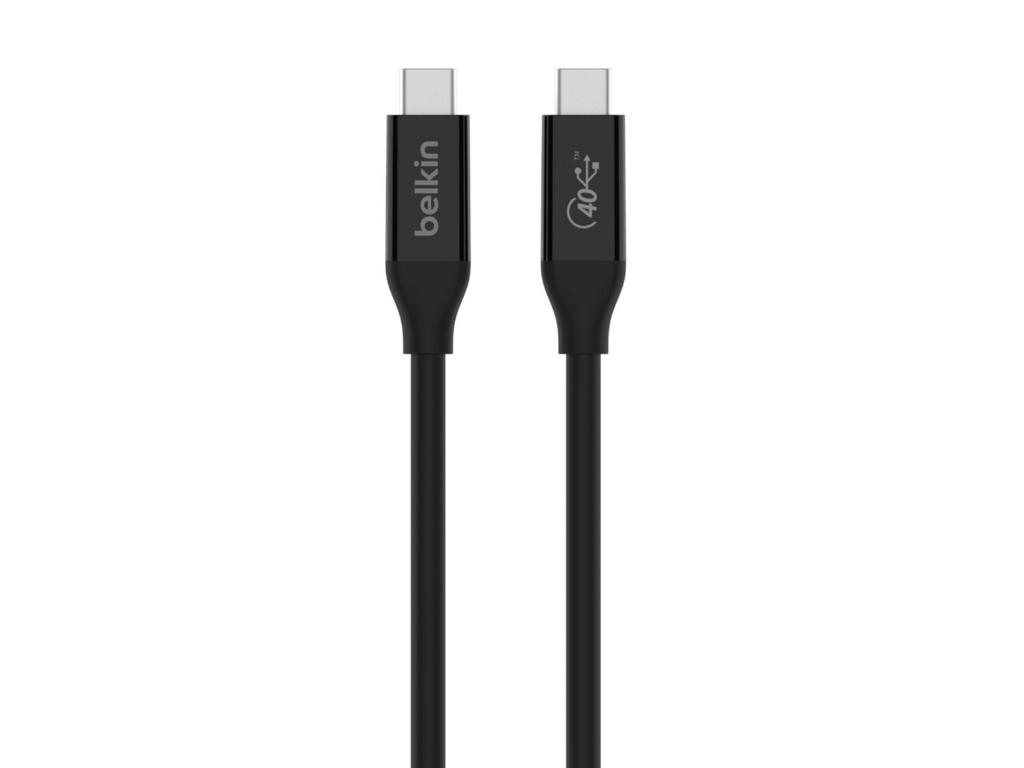 Belkin INZ001bt0.8MBK USB-kabel USB4 Gen 3x2 0,8 m USB C Sort