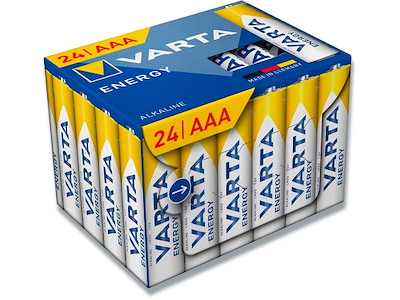 Batteri, AAA, 1.5 V, 24 stk, Varta Energy