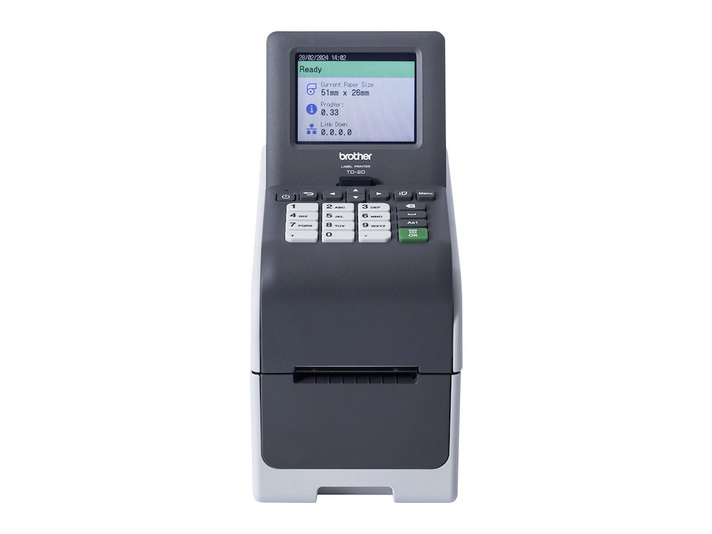 Brother TD-2320DSA300 etiketprinter Direkte termisk 300 x 300 dpi 152 mm/sek. Ledningsført Ethernet LAN