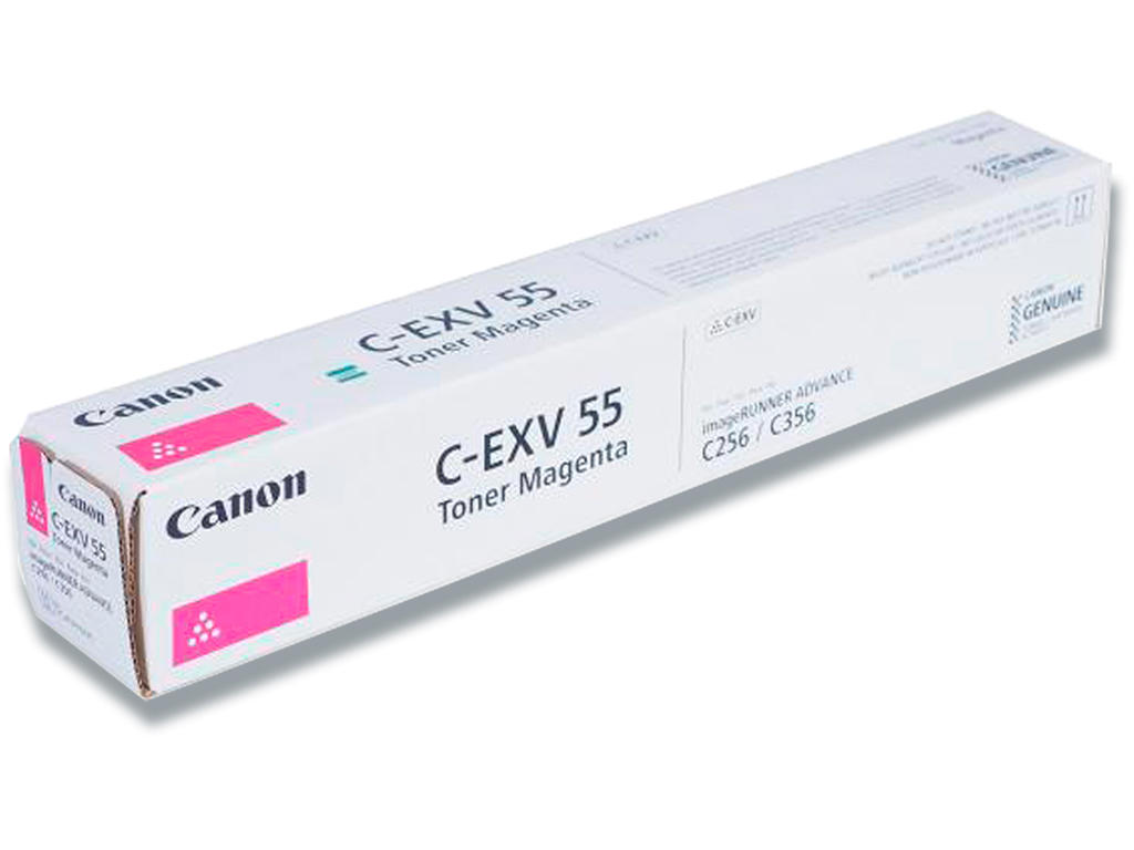 Toner, C-EXV 55, Magenta-rød, 18.000 sider, Canon 2184C002