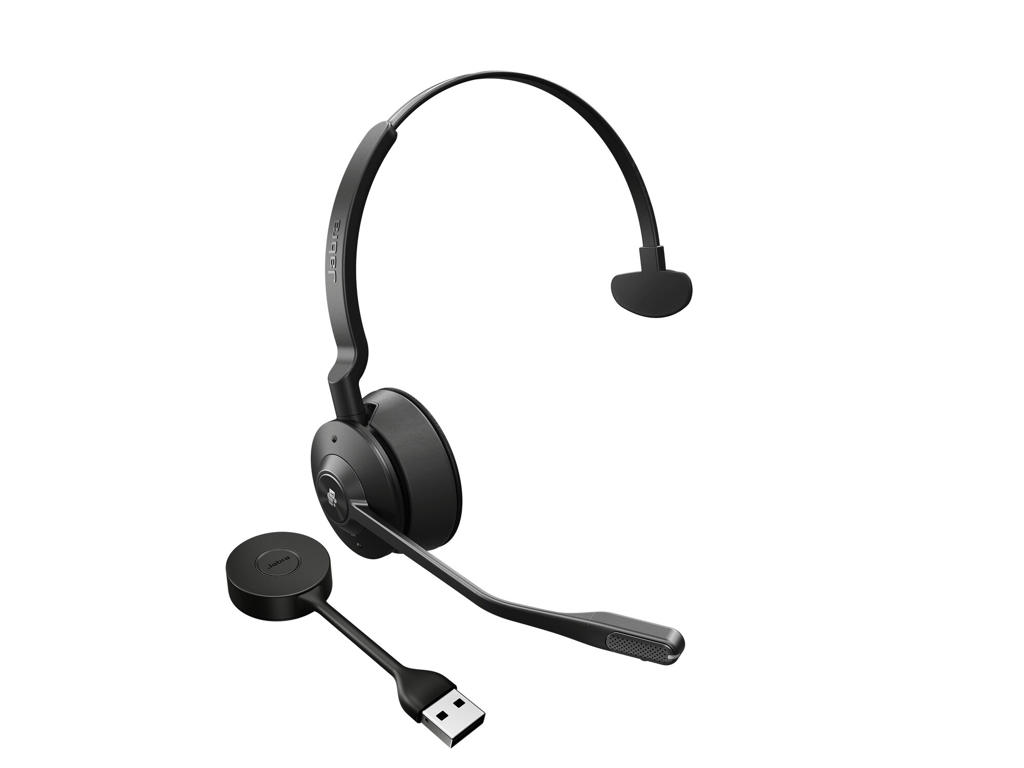 Jabra Engage 55 Headset Trådløs Kontor/Callcenter Sort, Titanium
