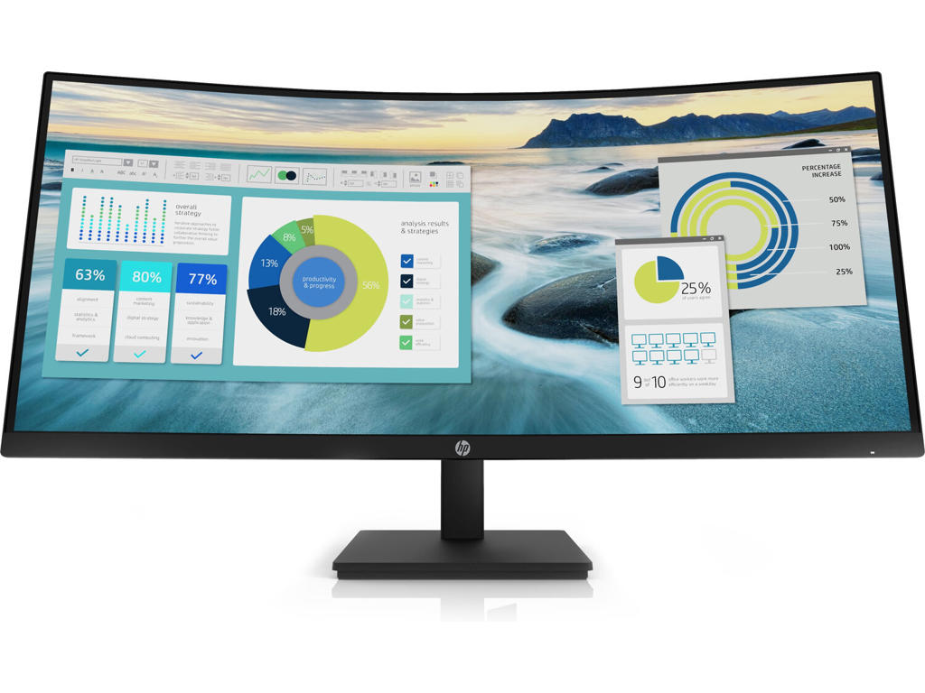 HP P34hc G4 WQHD USB-C Curved Monitor