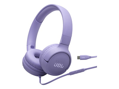 JBL Tune 520C USB-C Hovedtelefoner Ledningsført Headset Opkald/musik USB Type-C Violet