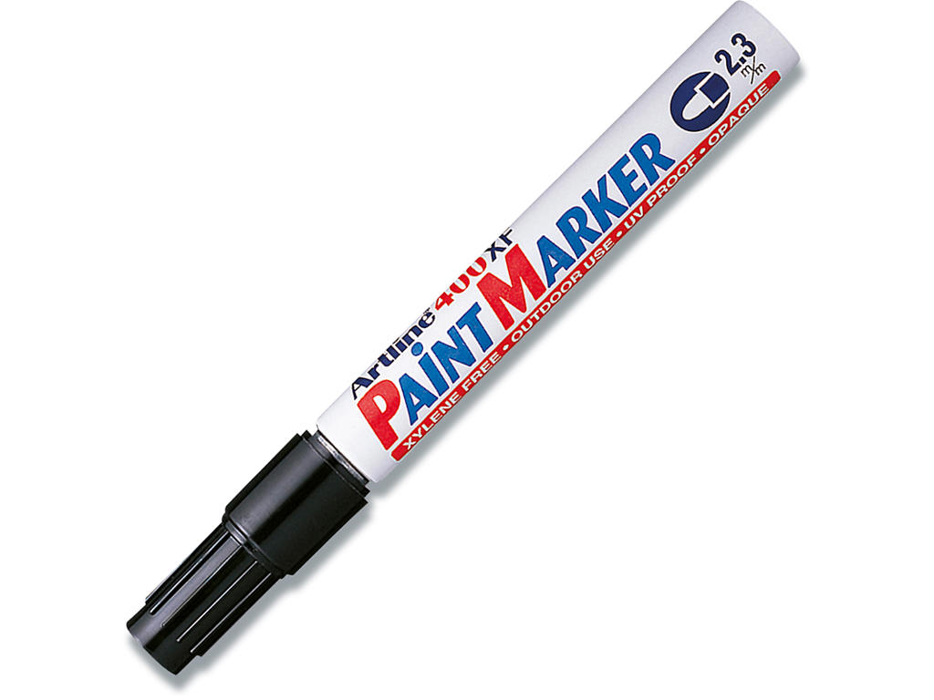 Paint marker, 2.3 mm, Sort, Rund spids, Artline Paint EK-400XF