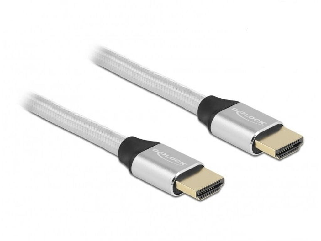 DeLOCK 85368 HDMI-kabel 3 m HDMI Type A (Standard) Sølv