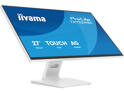 iiyama ProLite T2752MSC-W1AG computerskærm 68,6 cm (27") 1920 x 1080 pixel Fuld HD LCD Berøringsskærm Hvid