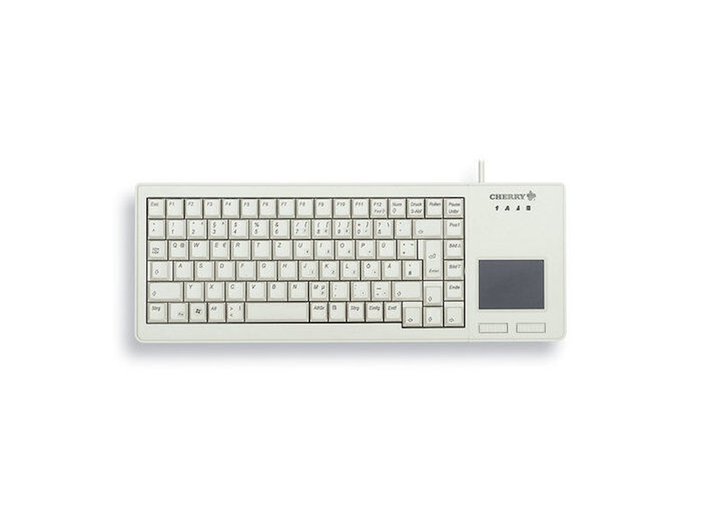 CHERRY XS Touchpad tastatur Universel USB QWERTZ Tysk Grå