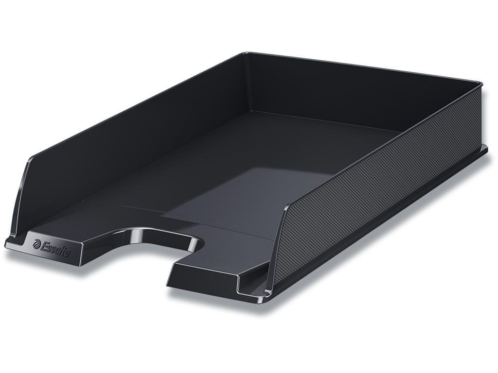 Brevbakke, Sort, A4, Udvendig: B25.4xH6.1xD35 cm, Esselte Europost VIVIDA 