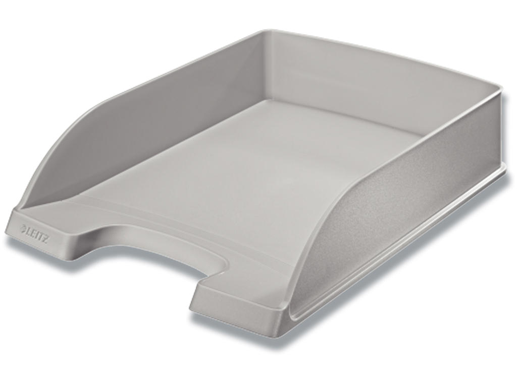 Brevbakke, Grå, A4, Udvendig: B25.5xH7xD35.7 cm, Leitz Plus Standard