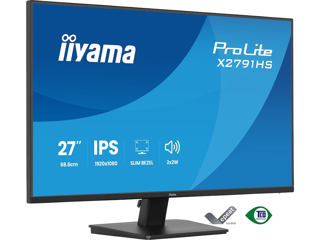 iiyama ProLite X2791HS-B1 computerskærm 68,6 cm (27") 1920 x 1080 pixel Fuld HD LED Sort