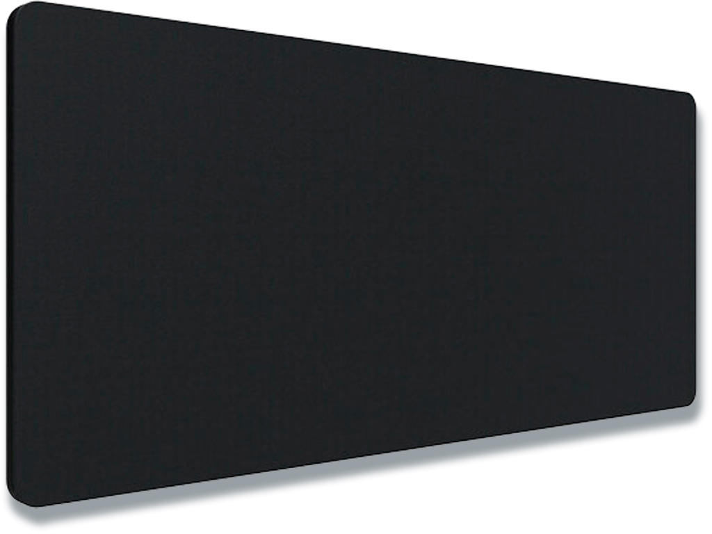 Bordskærm Sort Fiji Stof 1600x700mm, Lintex Edge