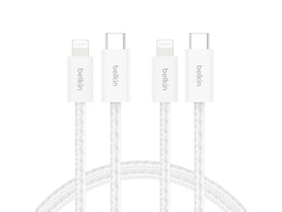 Belkin BoostCharge USB-kabel USB 2.0 USB C USB C/Lightning Hvid
