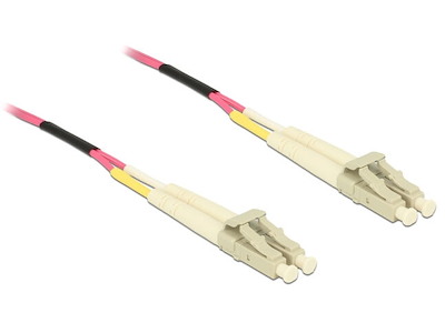 DeLOCK 80157 InfiniBand og fiberoptisk kabel 100 m 2x LC MMF Violet