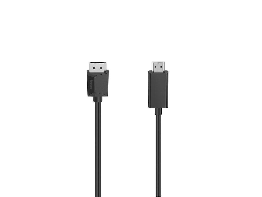 Hama 00200712 videokabel adapter 1,5 m DisplayPort HDMI Sort