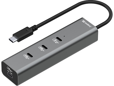 Sandberg 136-78 dockingstation Ledningsført USB 3.2 Gen 2 (3.1 Gen 2) Type-C Grå