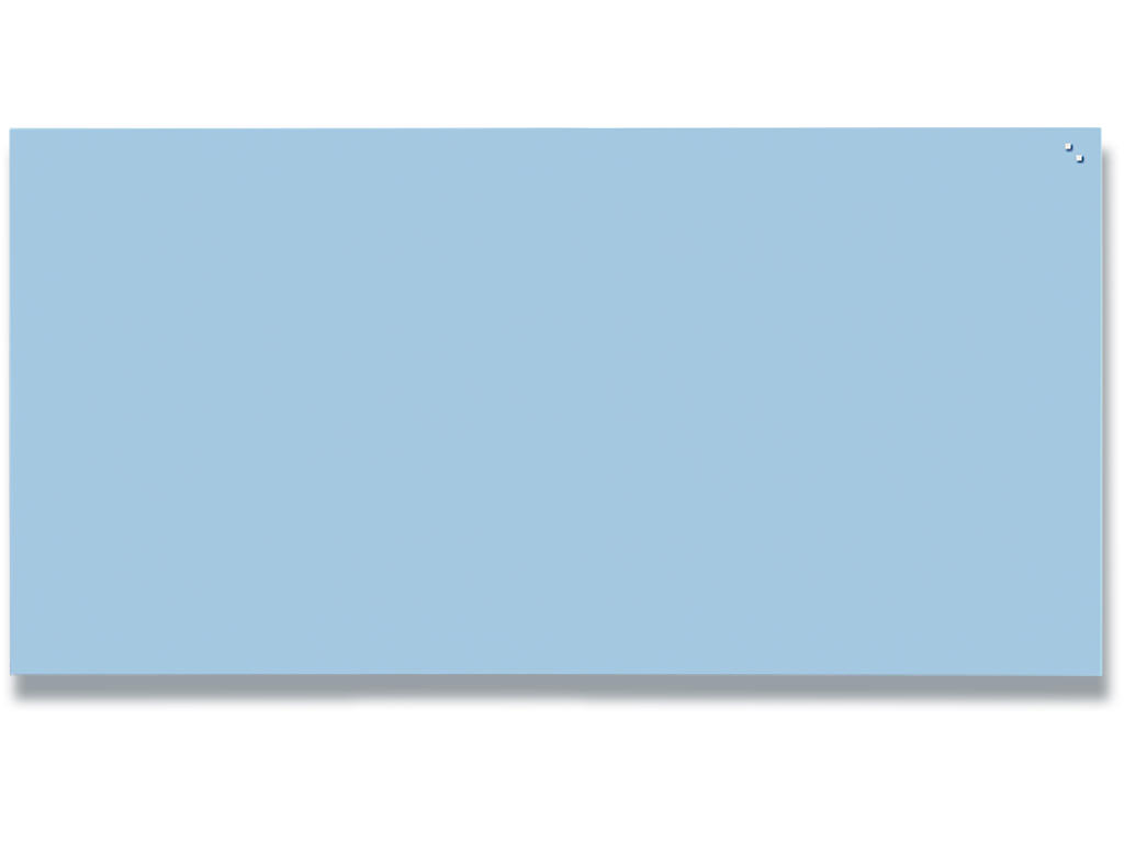 Glastavle, Magnetisk, 200x100 cm, Lyseblå, Naga 