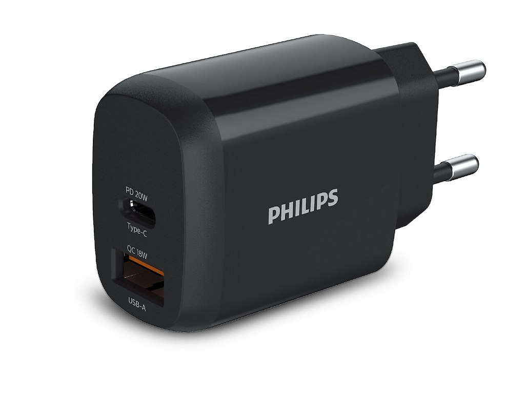 Philips DLP4326CB/12 oplader til mobil enhed Universel Sort Vekselstrøm Hurtig opladning Indendørs