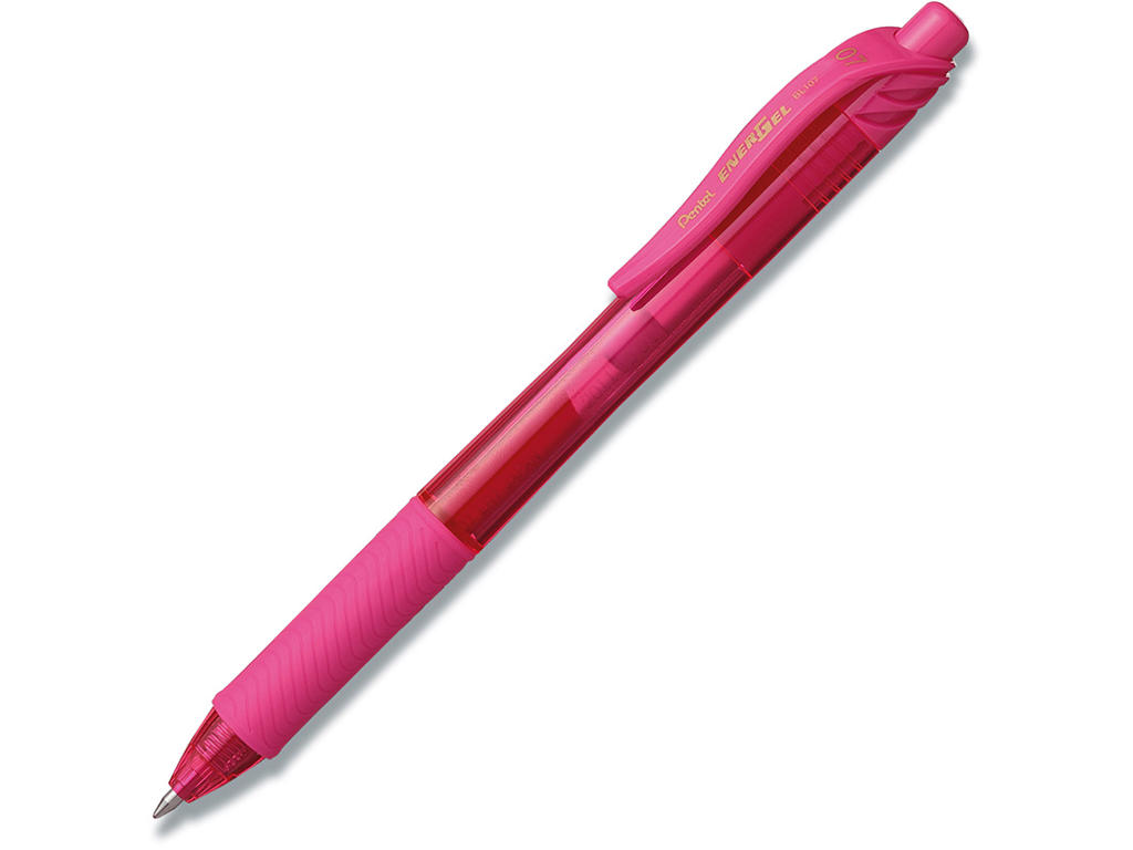 Rollerball gelpen, 0.7 mm, 0.35 mm, Pink, Pentel EnerGelX BL107-PX