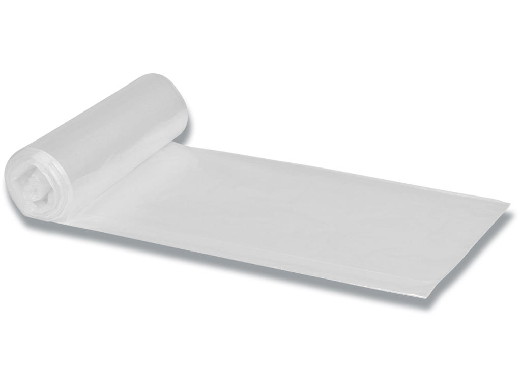 Affaldspose, 50 liter, 15 micron, Transparent, 1 rulle, 40 poser pr rulle, Abena