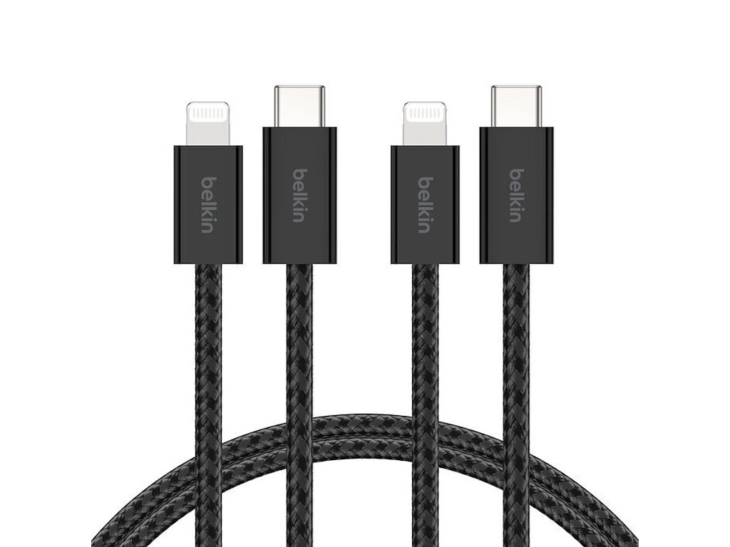 Belkin BoostCharge USB-kabel USB 2.0 USB C USB C/Lightning Sort