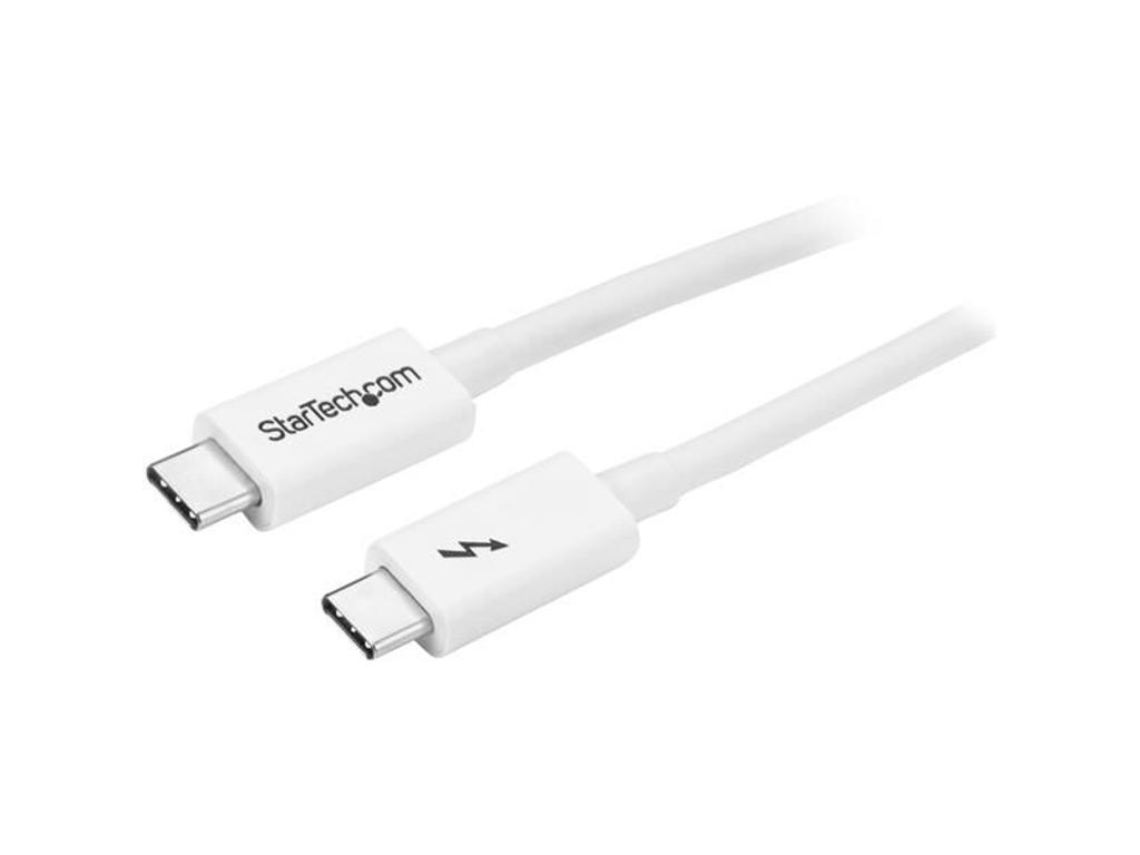 StarTech.com TBLT3MM1MW Thunderbolt kabel 1 m 20 Gbit/sek. Hvid