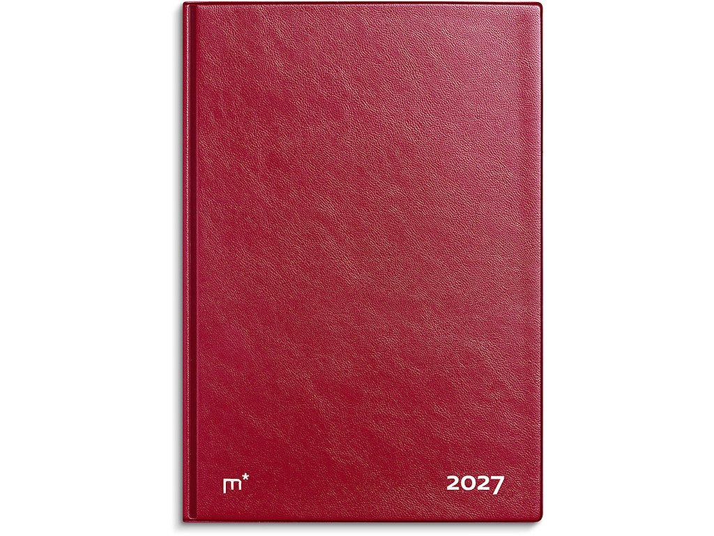 Kalender, 2027, City Diplomat Uge, 1 uge pr. opslag, Rød, Mayland