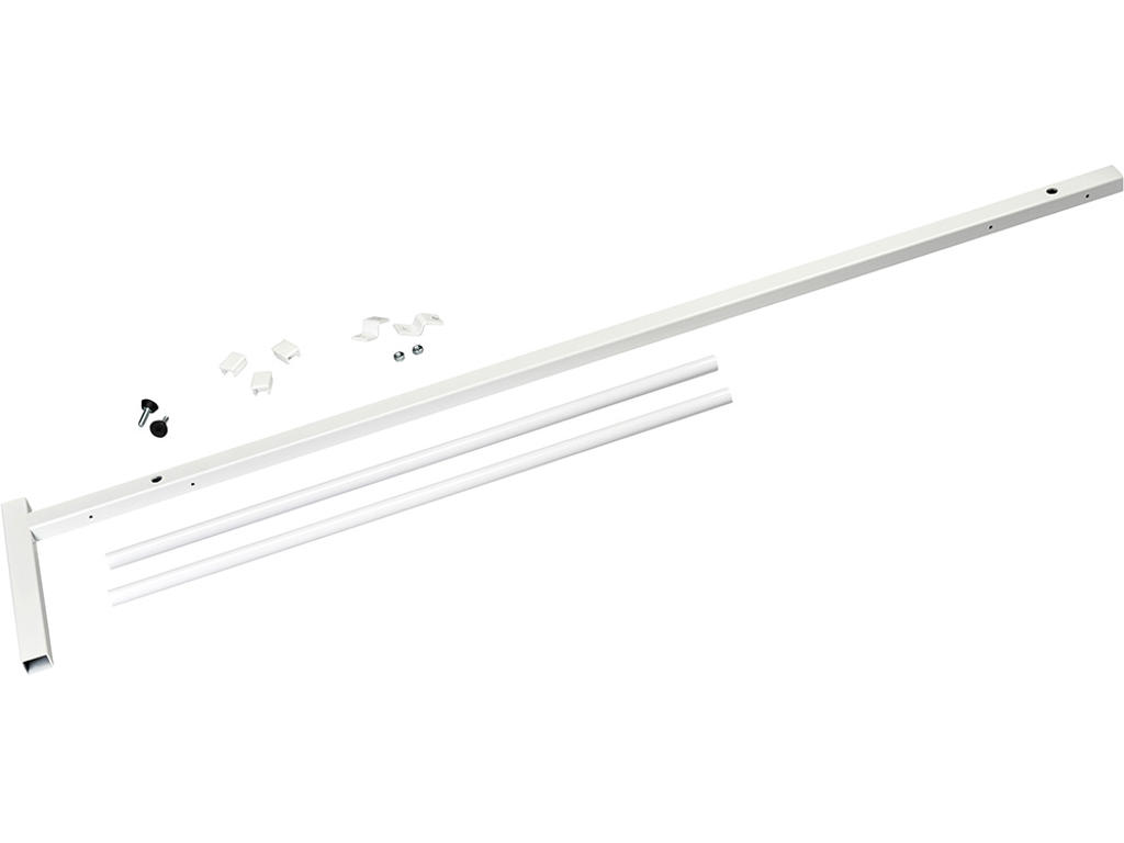 Tøjstativ enkel tillægsdel, Nostalgi, L=1000 mm hvid, Essem Design DK