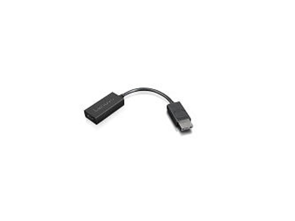 Lenovo 4X90R61023 videokabel adapter 0,225 m DisplayPort HDMI Type A (Standard) Sort