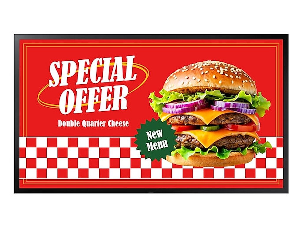 Samsung OH55DX Digital fladpaneldisplay 139,7 cm (55") LCD Wi-Fi 3500 cd/m² Fuld HD Sort Tizen 24/7