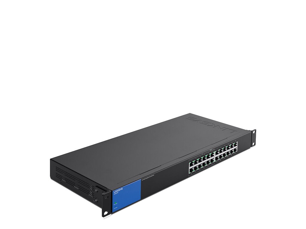 Linksys LGS124P Ikke administreret L2 Gigabit Ethernet (10/100/1000) Strøm over Ethernet (PoE) 1U Sort