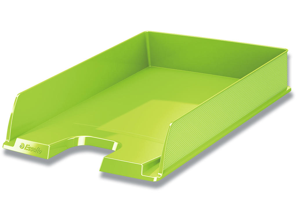Brevbakke, Grøn, A4, Udvendig: B25.4xH6.1xD35 cm, Esselte Europost VIVIDA 
