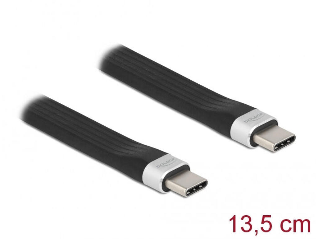 DeLOCK 85770 USB-kabel USB 3.2 Gen 2 (3.1 Gen 2) 0,135 m USB C Sort