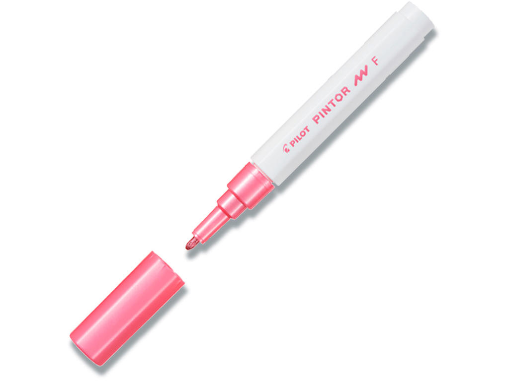 Hobby marker, Metal pink, 1.0 mm, 1 stk, Pilot Pintor SW-PT-F-MP