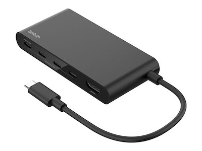 Belkin AVC021HQBK interface hub USB Type-C 10000 Mbit/s Sort