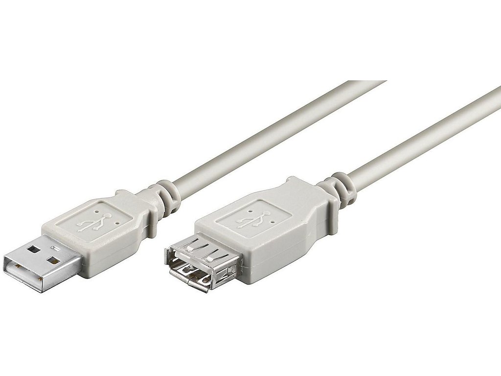 Microconnect USBAAF3 USB-kabel USB 2.0 3 m USB A Grå