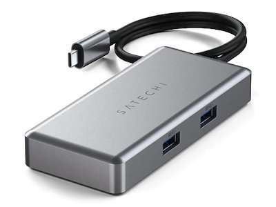 Satechi ST-UCGHM interface hub USB Type-C 5000 Mbit/s Grå