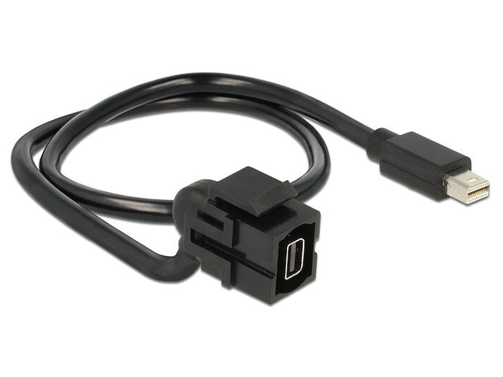 DeLOCK 86374 DisplayPort cable 0.5 m Mini DisplayPort Black