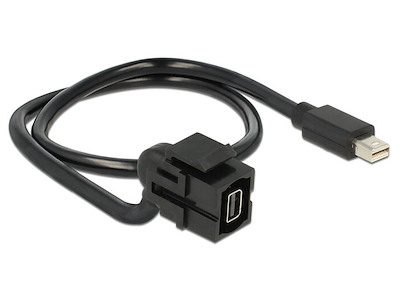 DeLOCK 86374 DisplayPort cable 0.5 m Mini DisplayPort Black