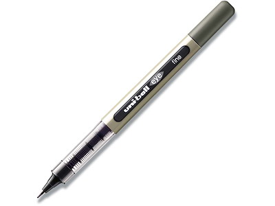 Rollerball pen, 0.7 mm, 0.3 mm, Sort, uni-ball Eye Fine UB-157E-46