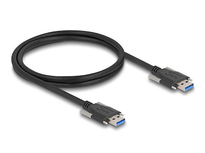 DeLOCK 80998 USB-kabel USB 3.2 Gen 1 (3.1 Gen 1) 1 m USB A 5 Gbit/sek. Sort