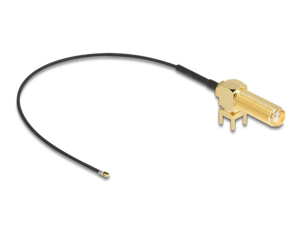 DeLOCK 12031 koaxial kabel 0,15 m RP-SMA I-PEX MHF4 Sort