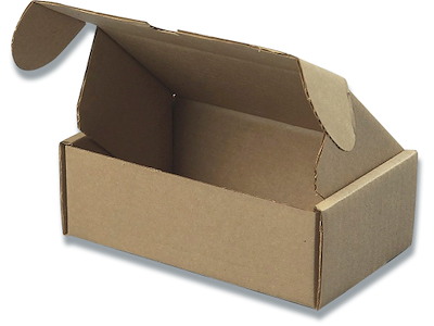 Forsendelsesæske, Brun, 287x173x85mm, Foldelukning, Master'In Access