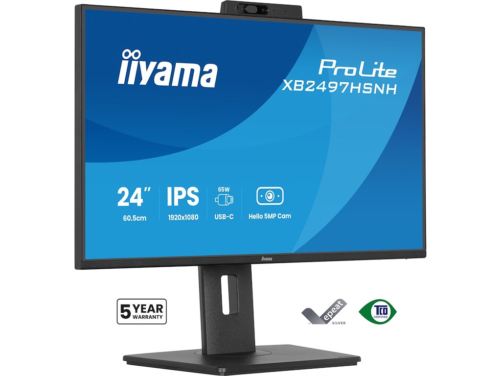 iiyama ProLite XB2497HSNH-B1 24IN IPS LCD 4MS 1920X1080 350CD/M2 HDMI/DP/USB 2 computerskærm 60,5 cm (23.8") 1920 x 1080 pixel Fuld HD Sort
