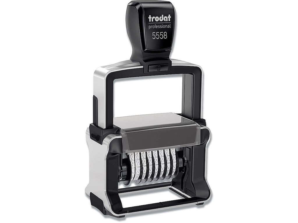 Stempel, Dato, 5 mm - 8 Bånd, Løs farvepude, Trodat Professional 4.0 5558