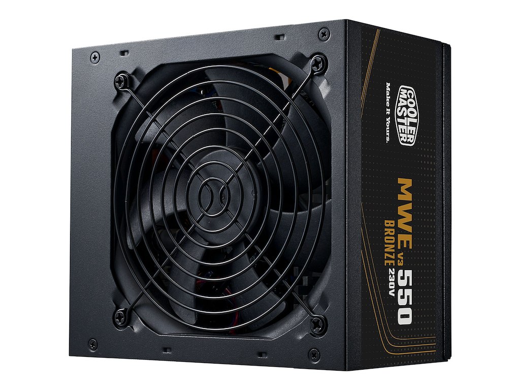 Cooler Master MWE Bronze 550 V3 230V enhed til strømforsyning 550 W 24-pin ATX ATX Sort