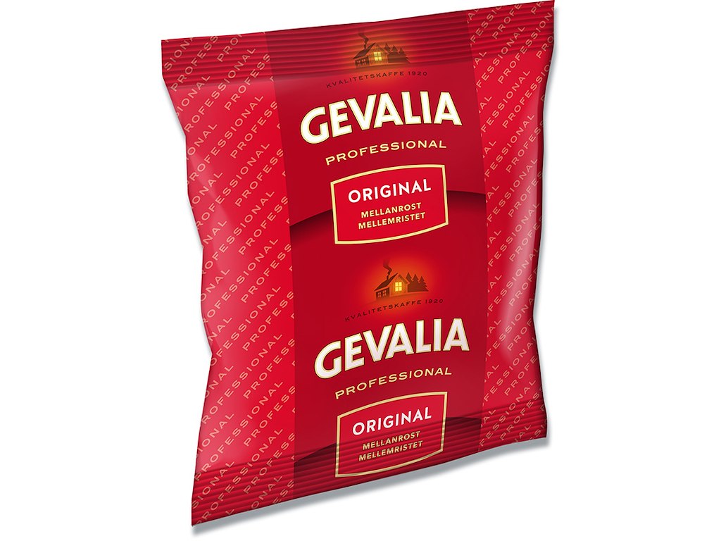 Kaffe, Filter formalet, Mellemristet, 65 g, 64 poser, Gevalia Professionel 
