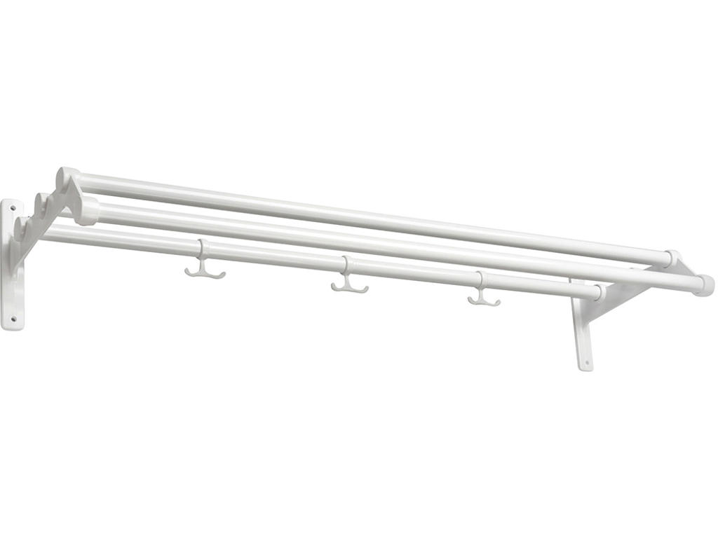 Hattehylde tilpasset længde, Nostalgi, Modelnr 291, Hvid/hvid, Essem Design DK